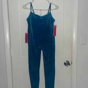 NWT Lilly Pulitzer Teal Luxletic Weekender High Rise Leggings and Bra Tank NWT